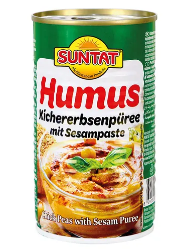 SUNTAT Humus Kichererbsenpüree mit Sesampaste 330 g