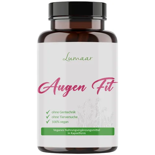 Augen Fit Kapseln mit Lutein + Zeaxanthin + Anthocyanen + Kupfer + Vitamine usw