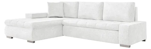 MIRJAN24 Ecksofa Orkan Mini mit Schlaffunktion und Bettkasten