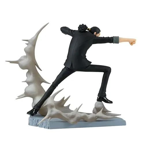 Banpresto Actionfigur Rob Lucci One Piece - 10 cm - Actionfigur aus PVC, handgefertigt und lizenziert, ideal zum Sammeln für Anime-Fans. Kommt inklusive Basisständer und umweltfreundlicher Verpackung.