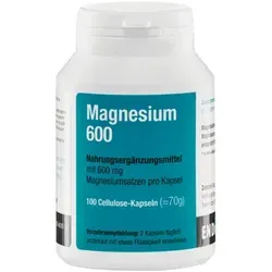 Magnesium 600 Kapseln 100 St - Endima GmbH - Nahrungsergänzungsmittel für Muskel- und Nervenfunktion, ideal zur Unterstützung eines aktiven Lebensstils.