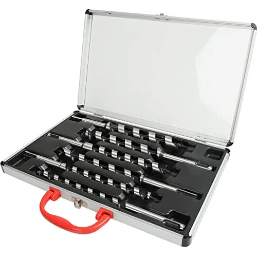 WALTER Schlangenbohrer-Set SDS+ 6 tlg. – Präzise Bohrungen leicht gemacht - Das WALTER Schlangenbohrer-Set umfasst sechs hochwertige Bohrer mit 230 mm Länge und Durchmessern von 10 mm bis 20 mm. Ideal für präzise Bohrungen in Holz. Mit spezieller Schneidengeometrie für saubere Ergebnisse und robustem Aufbewahrungskoffer.