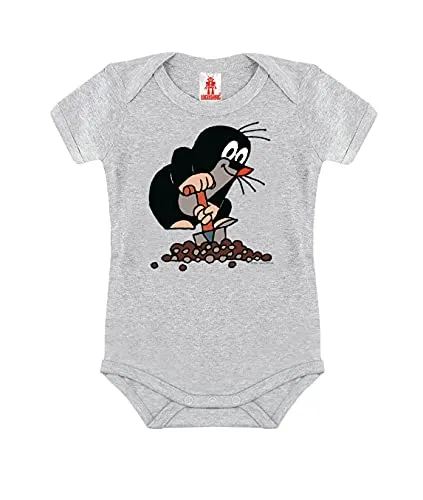 Logoshirt® TV Der kleine Maulwurf Baby Body - Fun-Bodys & Einteiler, offiziell lizenziertes Design mit praktischem Druckknopfverschluss für einfaches An- und Ausziehen.