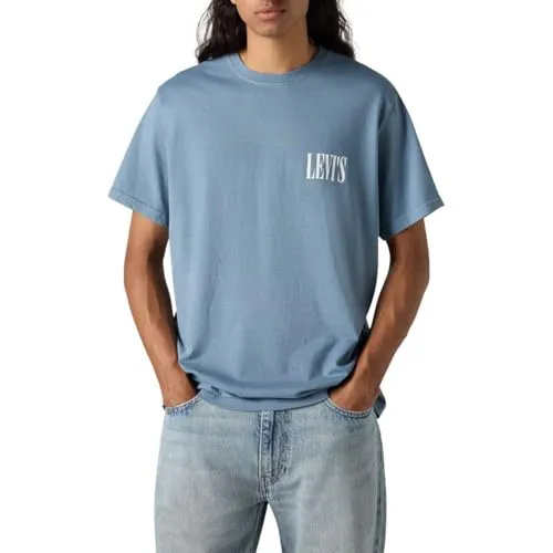 Levi's Relaxed Fit Tee Herren T-Shirt - Casual Herren-Shirt von Levi's® in Blau, aus 100% Baumwolle, mit taillenbedeckendem Schnitt und komfortablem Jersey für lässige Looks.