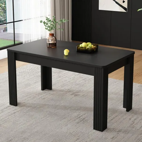 Moderner Esstisch, Stabiler Küchentisch, vierbeiniger Tisch, rechteckiger Esstisch, Kaffee-Lounge-Tisch
