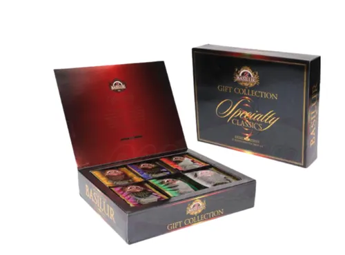 Produktbild Basilur Tee Set 6 Teesorten 60 Teebeutel Schwarztee Grüntee tea gift collection