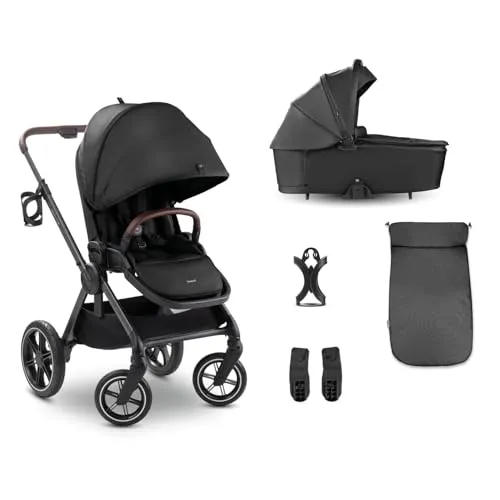 Hauck Kinderwagen Set Comfort N Care Set Black TOP - Komplettes Kinderwagen Set für höchsten Komfort, ideal für Spaziergänge mit Ihrem Baby, hergestellt in China.
