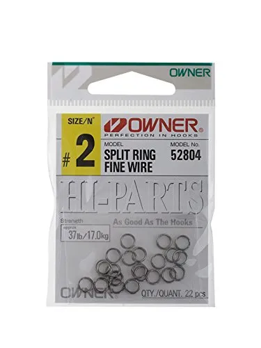 Owner Splitringe - Sprengringe, Größe/Tragkraft/Packungsinhalt:Gr. 2 / 17kg / 22 Stück