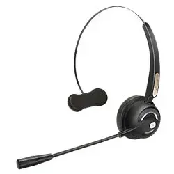 MediaRange Mono Headset kabellos mit Mikrofon 180mAh Akku schwarz