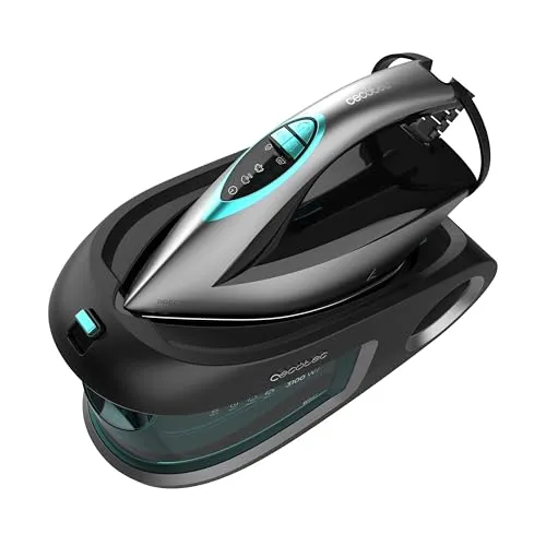 Cecotec Horizontalbügeleisenstation IronHero 3200 Station Essential. 3200W, 8 Bar Druck, Dauerdampf 150g/min, Extra-Dampfstoß 420g/min, Turbo Slide Sohle, Auto Abschaltung, Cyclo Clean, Antikalkfilter