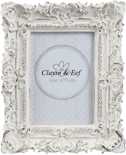 Fotorahmen Clayre & Eef 2F0506 - 10x2x12 cm / 6x9 cm distressed weiß