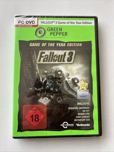 Fallout 3: Game of the Year Edition - PC Rollenspiel - Erlebe die preisgekrönte Spiel des Jahres Edition von Fallout 3, ein fesselndes Rollenspiel für PC mit umfangreicher Spielwelt und packender Handlung.