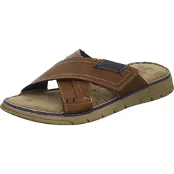 Tom Tailor Herren Pantolette in Braun, Größe 42 - Herren-Slipper von Tom Tailor in zeitlosem Braun mit verstellbarem Klettverschluss für individuellen Tragekomfort. Ideal für Strand und Freizeit, gepolsterte Sohle sorgt für ganztägigen Komfort.