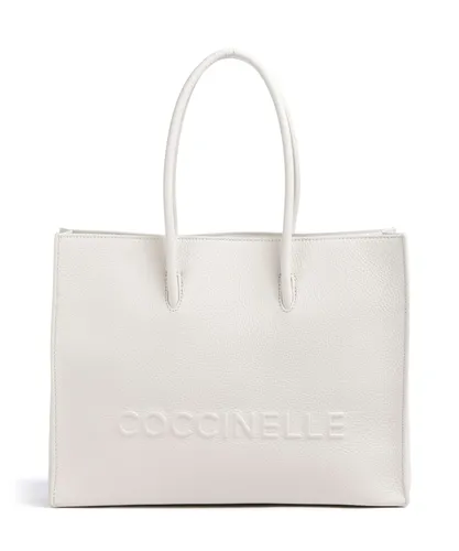Coccinelle Myrtha Maxi Logo Shopper weiß E1QBB180201-H14 von Coccinelle