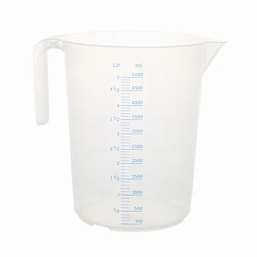 Messbecher Literbecher Maßbecher stapelbar Profiqualität 5000 ml 2 x Skala