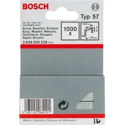 Bosch Flachdrahtklammer Typ 57, 10,6 X 1,25 X 6 Mm -2609200229