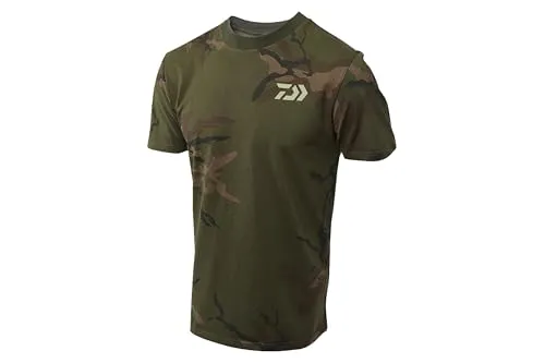 Daiwa Carp Camo T-Shirt Gr. M Angelshirt Anglershirt T-Shirt für Angler