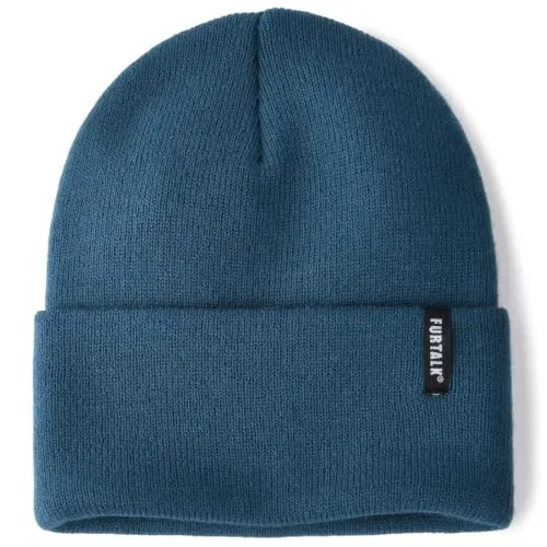 FURTALK Damen Cuffed Beanie Herren Mütze Unisex weiche warme Strickmütze