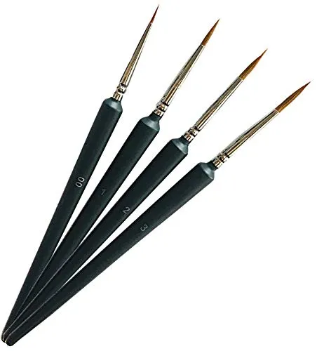Malen nach Zahlen Spezialpinsel Pinsel Set 4
