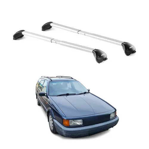OMAC Dachträger Grundträger für VW Passat Wagon 1980-2014 - Hochwertiger Dachgepäckträger aus Aluminium, wasserbeständig und abnehmbar. Ideal für Fahrrad- und Skiträger, bietet er Sicherheit und Vielseitigkeit für jeden Ausflug.