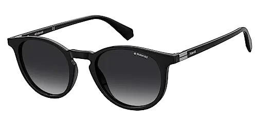 Polaroid PLD 6102/S/X 807 Black Sunglasses Unisex Injected, Pantos, 51