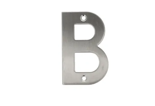 Ms Beschläge - Edelstahl Hausnummern 0-9 Buchstaben A-i Matt Gebürstet Hauswandziffern Türnummer B