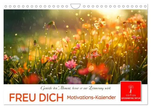 Peter Roder | Freu Dich Motivations-Kalender 2026 - Wandkalender im DIN A4 Format mit 14 inspirierenden Seiten, ideal für positive Motivation und Lebensfreude im Alltag. Perfekt als Geschenk oder zur eigenen Inspiration.