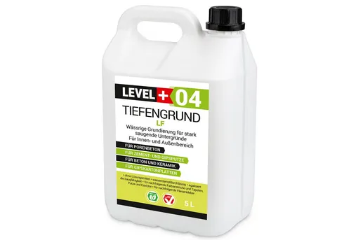 Level+ Tiefengrund LEVEL+ Universal Grundierung Acryl Tiefgrund L+04 - 5L
