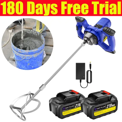 DAYPLUS Akku Rührwerk 21V mit 2 Akkus und Ladegerät