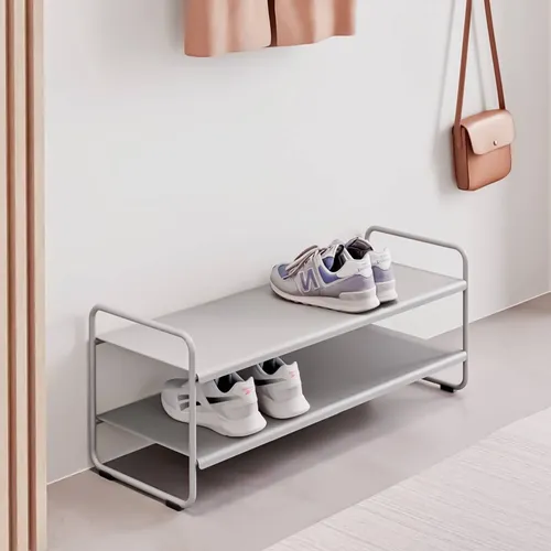 Zone Denmark Schuhregal A-Shoe Rack Soft Grey - Schuhständer aus robustem Stahl in elegantem Grau, ideal für stilvolle Schuhaufbewahrung und Platzersparnis in jedem Flur.