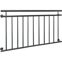 ECD Germany Französischer Balkon 90x156 cm - Balkon- & Terassentüren, pulverbeschichteter Stahl für hohe Korrosionsbeständigkeit und ein modernes, mattes Design. Ideal für sichere Fenster- und Balkontüren!
