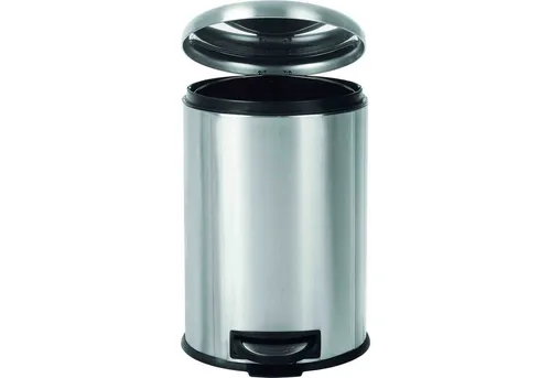 B&S Mülleimer Abfalleimer Treteimer Edelstahl mit Absenk-Automatik 20 Liter, mit Absenkautomatik