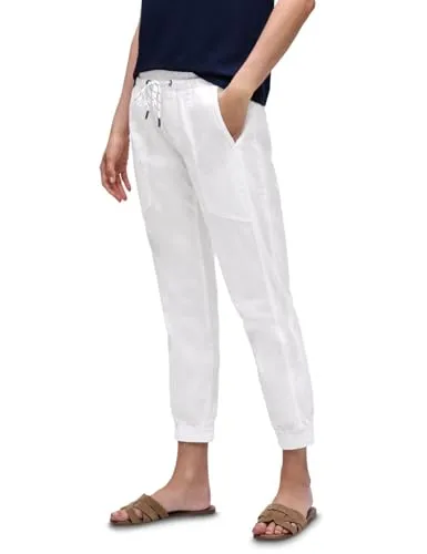Street One Leichte Slim Leg Hose White 42