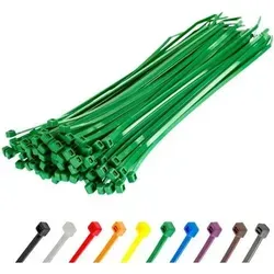 Kabelbinder 100 Stück Grün, 22,2 kg Zugfestigkeit, UV-beständig - Die Kabelbinder 100 Stück in Grün bieten eine Zugfestigkeit von 22,2 kg und sind ideal für flexible Anwendungen im Innen- und Außenbereich. Robust und UV-beständig, halten sie zuverlässig auch extremen Bedingungen stand.