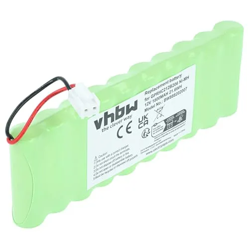 vhbw Akku Ersatz für Roto GPRHC212B206, ZEL 12V für Rollladenantrieb Torantrieb Drehtorantrieb Garagentorantrieb (1800 mAh, 12 V, NiMH)