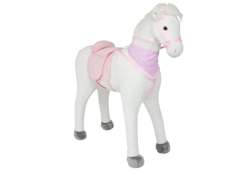 Pink Papaya Stehpferd Luna 105 cm - Schaukeltiere für Kinder: Das detailverliebte Stehpferd bringt Spaß ins Kinderzimmer mit Sattel, Zaumzeug und Bürste für authentisches Reiterlebnis.