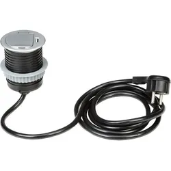 Tischsteckdose Versenkbar Schwarz 1,9 m