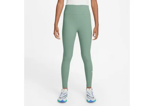 Nike Kinder Dri-Fit One Tights (Größe L, grün) - Bequeme Laufhose für Kinder aus atmungsaktivem Material, ideal für aktive Abenteuer. Perfekt für sportliche Aktivitäten und täglichen Komfort.