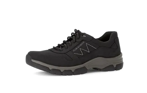 Pius Gabor Herren Sneaker Low - Herren-Schnürhalbschuhe aus hochwertigem Narbenleder mit Wechselfußbett für individuellen Komfort. Ideal für Freizeit und Alltag.