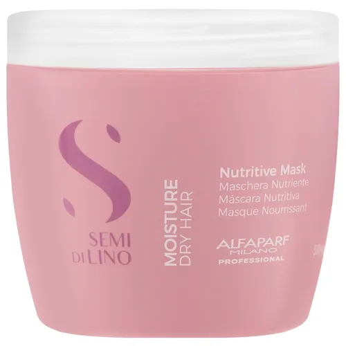 ALFAPARF SEMI DI LINO MOISTURE Nährende Maske für trockenes Haar 500ml - Shampoos & Spülungen, intensiv nährende Pflege für trockenes Haar, spendet Feuchtigkeit und sorgt für Geschmeidigkeit.