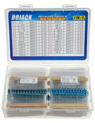 BOJACK Widerstände Sortiment Kit 1 Ohm von BOJACK