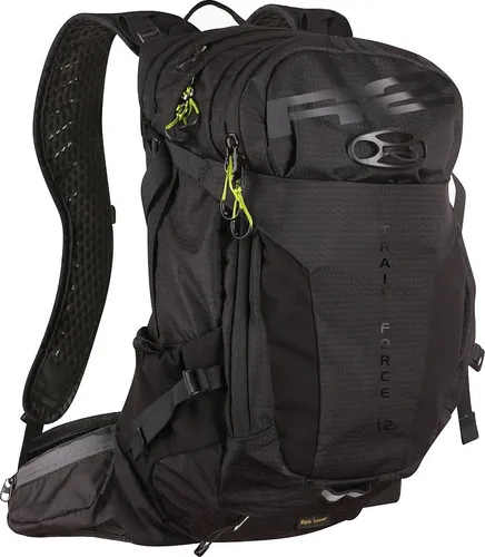 R2 Trail Star Rucksack schwarz ATG01A | 12L Sport- & Outdoor-Rucksack mit Air Shield und Regenhülle