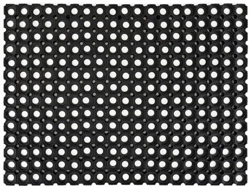 Andiamo Fußmatte Gummi Ringmatte, rechteckig - Robuste Schmutzfangmatte für In- und Outdoor, ideal zur Schmutzentfernung bei jedem Wetter. Die strapazierfähige Gummimatte passt perfekt vor Haustüren, im Garten oder in der Garage.