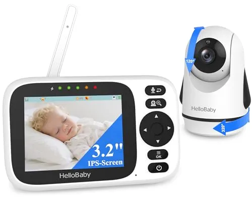 HelloBaby Babyphone mit Kamera – 2-Wege Audio und Infrarot Nachtsicht