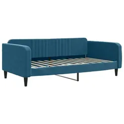 vidaXL Tagesbett Blau 100x200 cm Samt von vidaXL
