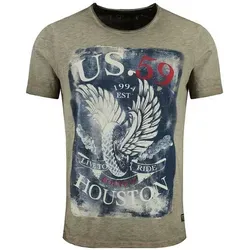 Key Largo T-Shirt Houston USA Biker Print von KEY LARGO