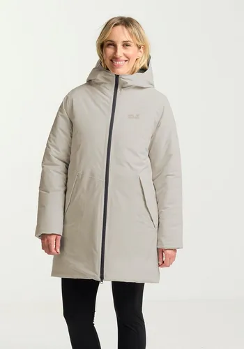 Jack Wolfskin Winterjacke FROST HAVEN JKT W beige S (36) - Funktionsjacke mit TEXAPORE ECOSPHERE-Technologie, atmungsaktiv, wasserdicht und winddicht – ideal für kalte Wintertage.