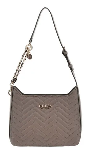 GUESS Anning Umhängetasche Dark Taupe - Damentaschen aus hochwertigem Stoff, stilvoll und ideal für den täglichen Gebrauch mit praktischem Design und elegantem Look.