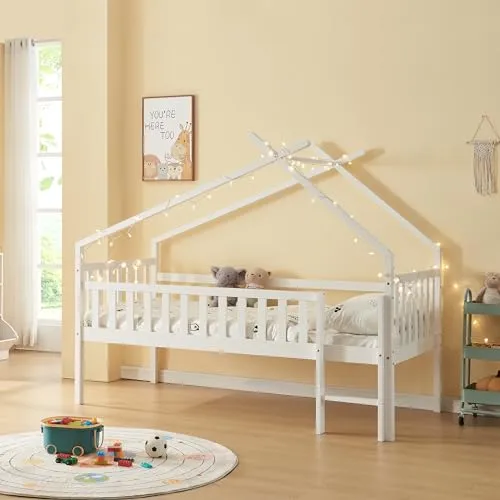 Hausbett 'Sotkamo' 90x200cm mit Rausfallschutz