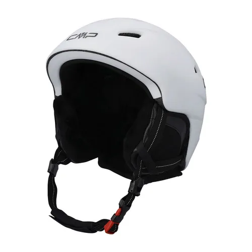 CMP Skihelm XA-1 Unisex (Weiß/Schwarz, L) - Skifahren - Hochwertiger Skihelm mit verstärkter Schlagfestigkeit und optimaler Passform durch abnehmbare Ohrenschützer und 10 Lufteinlässe für besten Komfort.